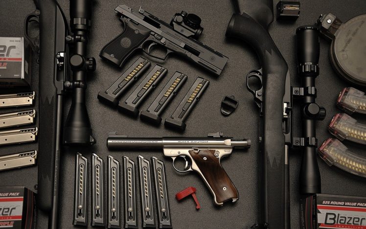 gun, Beretta, Ruger HD Wallpaper Desktop Background