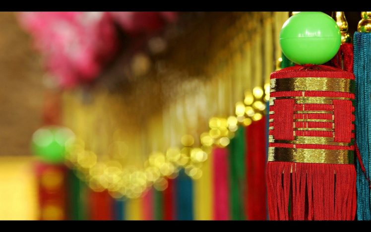 decorations, Bokeh, Depth of field, Chinese, Culture HD Wallpaper Desktop Background