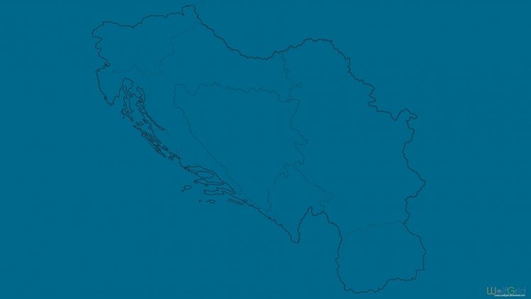 minimalism, Map, Yugoslavia HD Wallpaper Desktop Background
