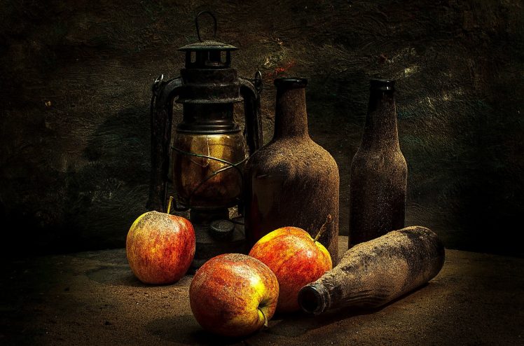 apples, Bottles HD Wallpaper Desktop Background