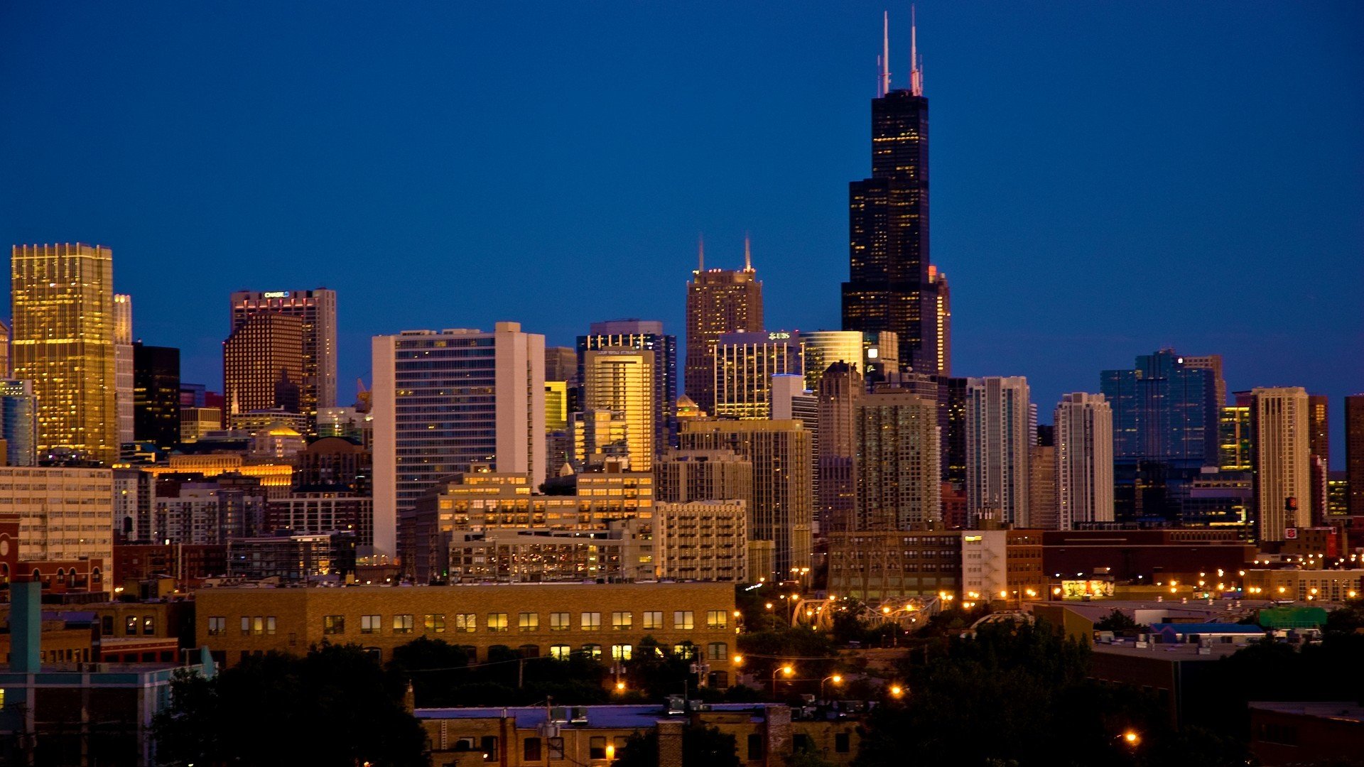 cityscape, Chicago Wallpaper