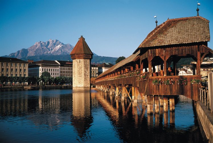 bridge, Switzerland, Mountain HD Wallpaper Desktop Background