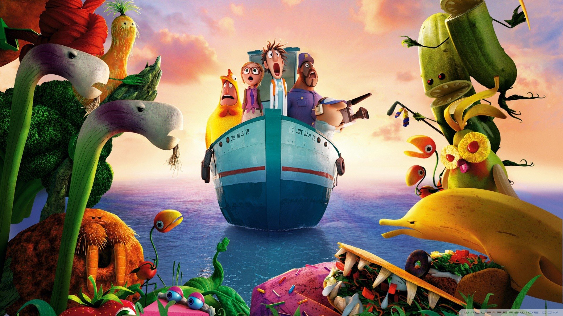 Cloudy with a Chance of Meatballs 2 Wallpaper