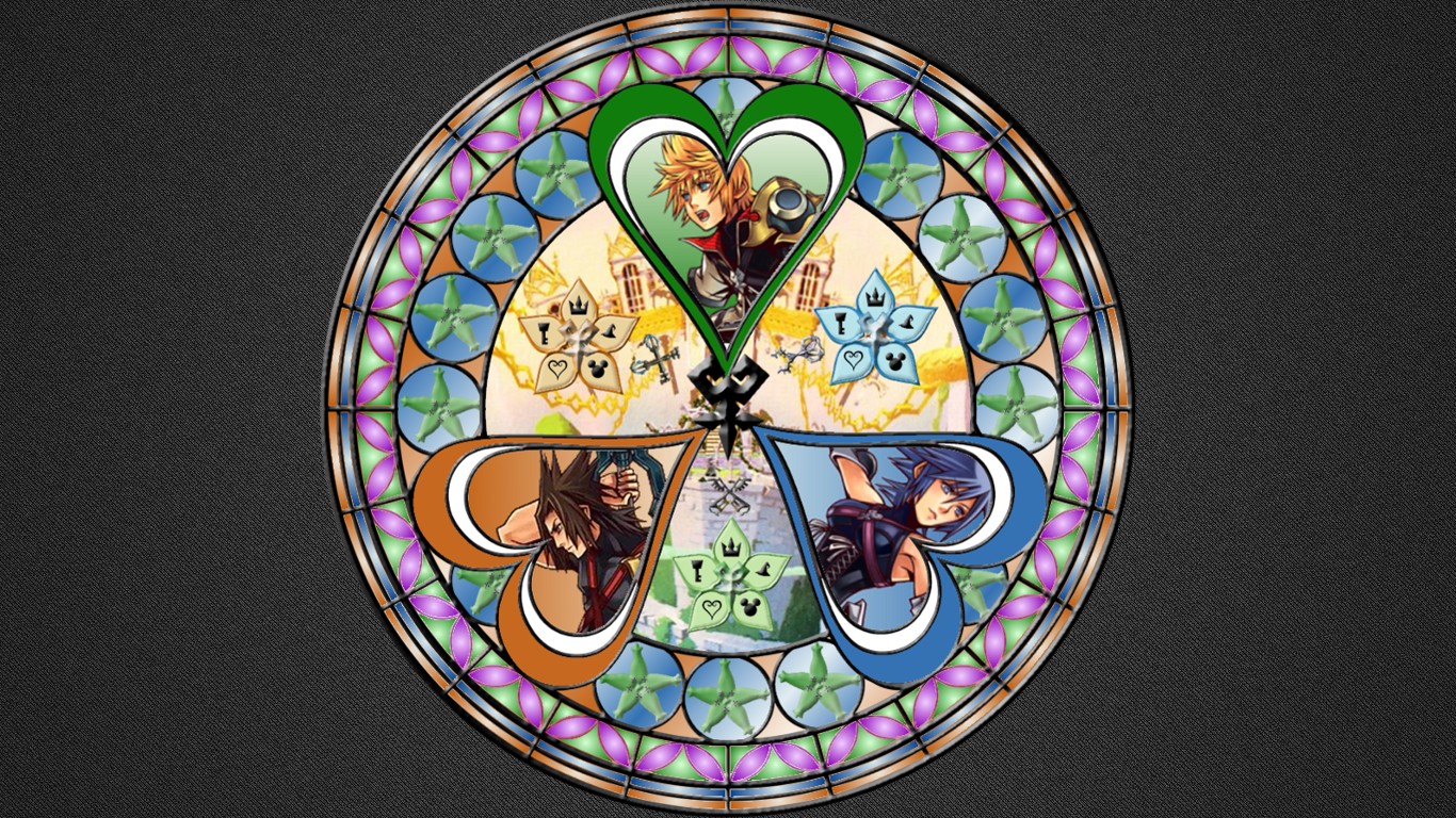 stained glass, Kingdom Hearts Wallpaper
