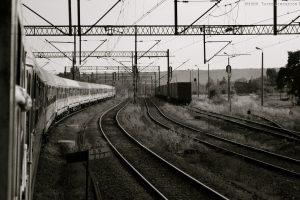 train, Railway, Monochrome