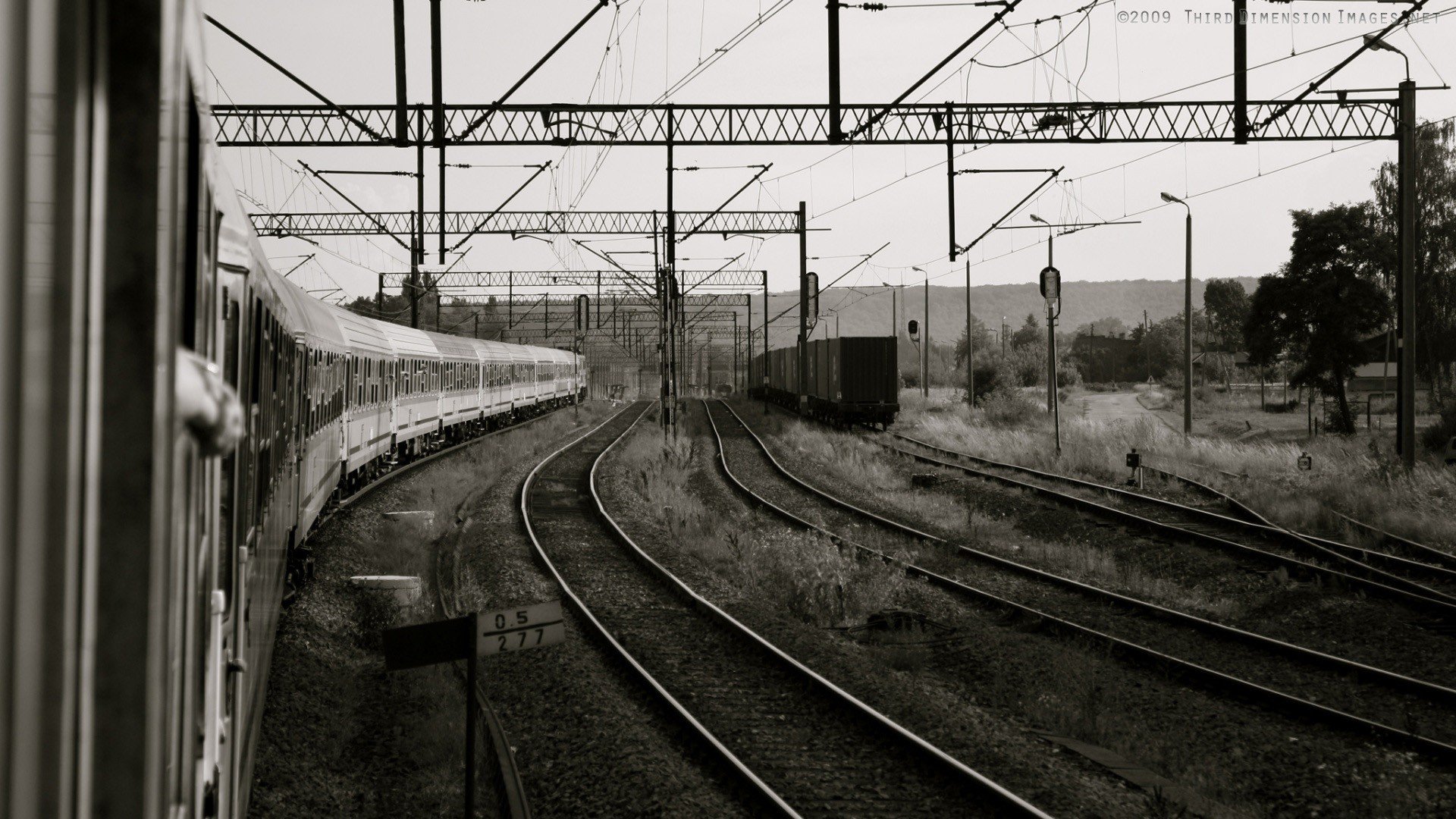railway, Monochrome, Women, Mist, Dark, Spooky Wallpapers 
