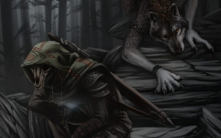 creature, Wolf HD Wallpaper Desktop Background