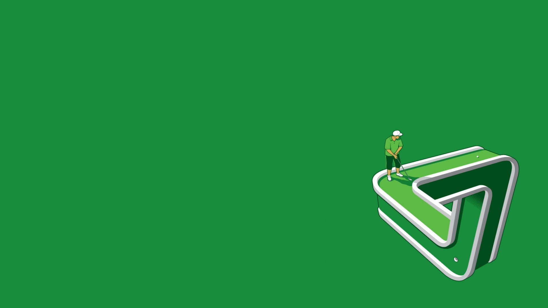 golf, Minimalism Wallpaper