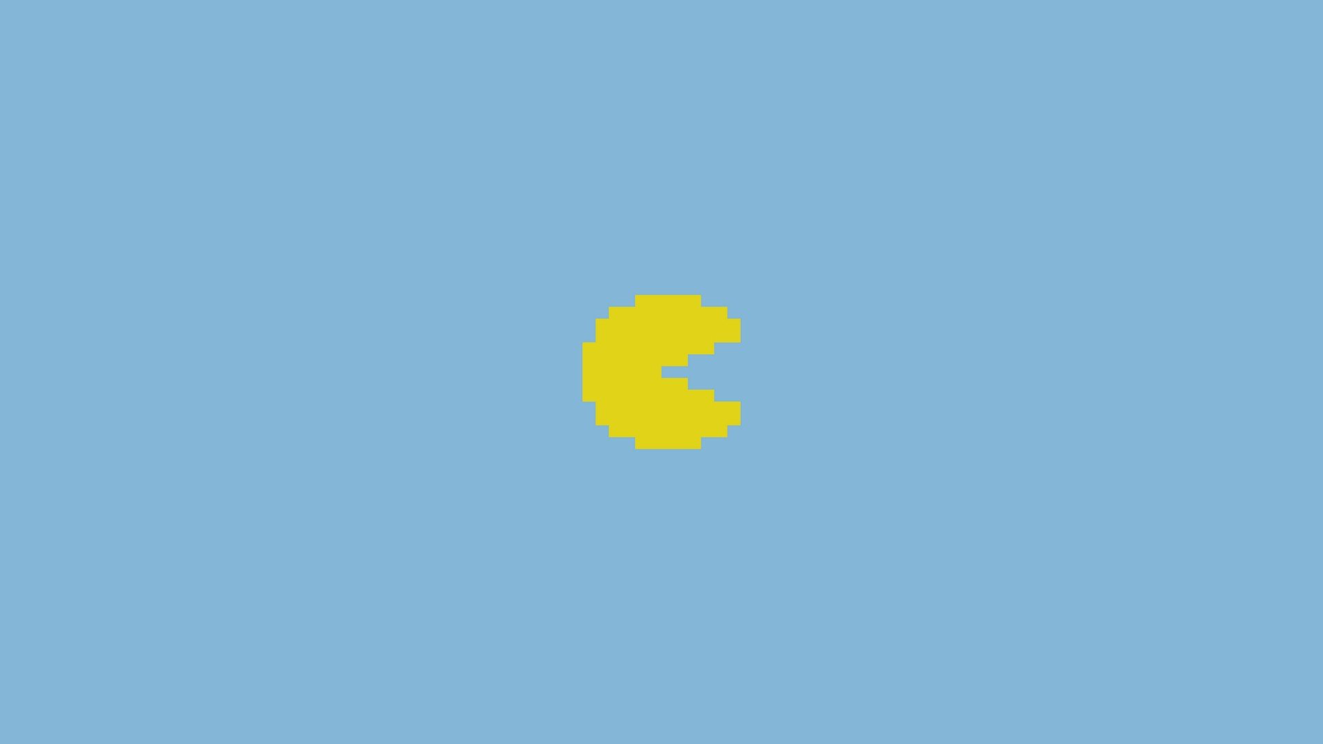 minimalism, Pacman Wallpaper