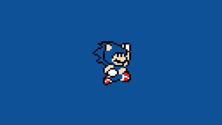 minimalism, Sonic, Super Mario Bros. HD Wallpaper Desktop Background