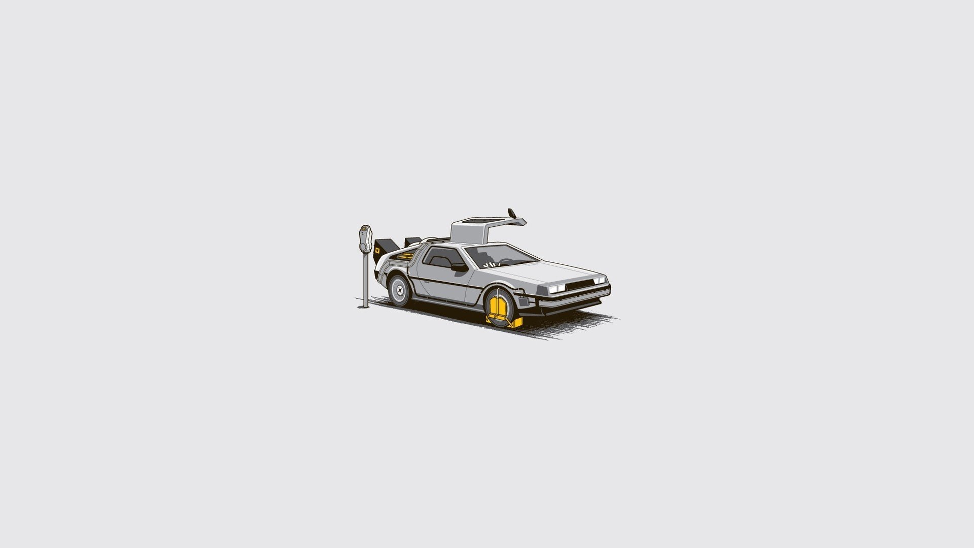 minimalism, Back to the Future Wallpaper