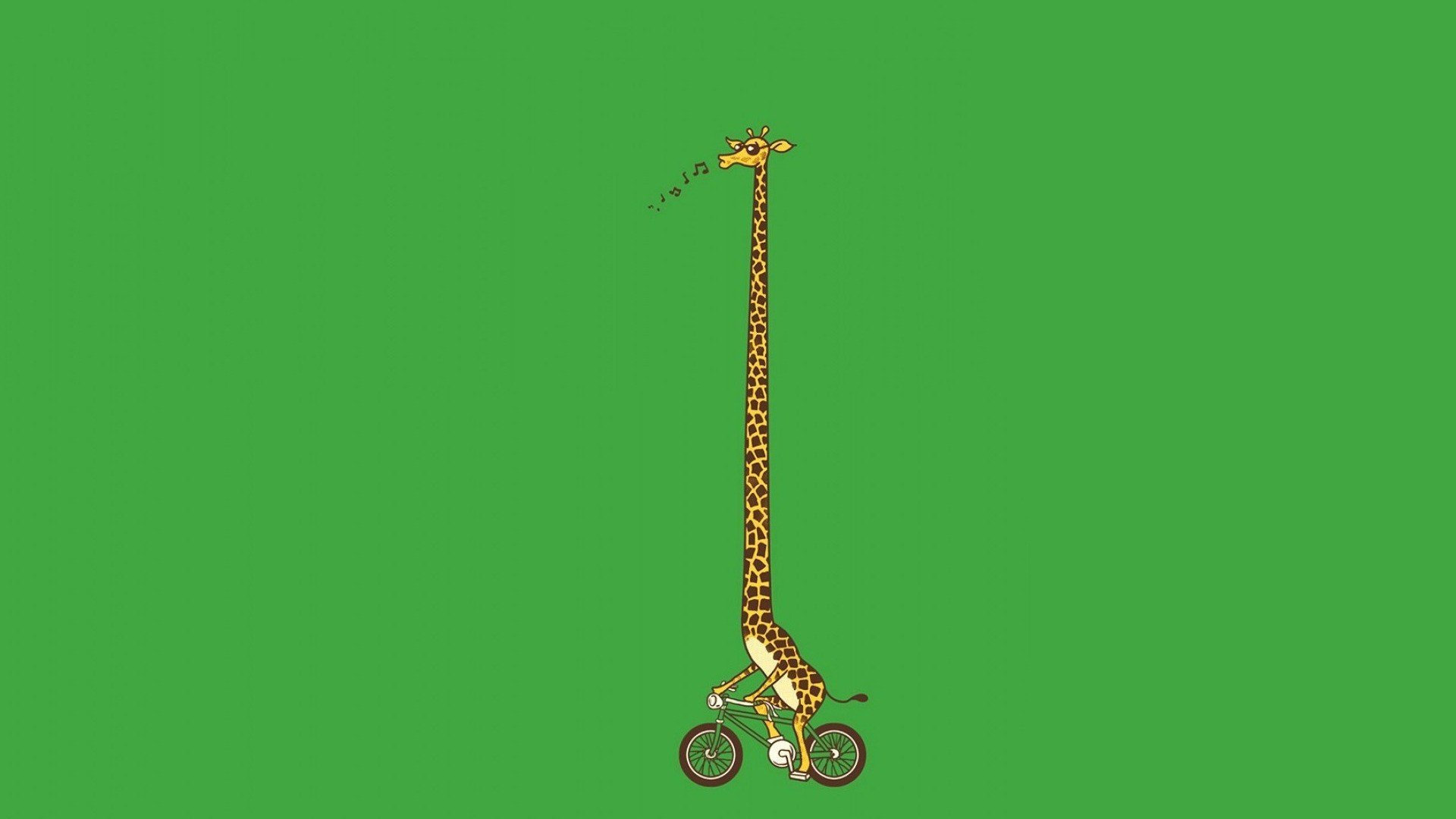 giraffes, Minimalism, Bicycle Wallpaper