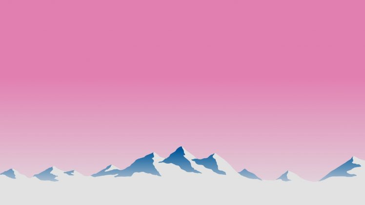 mountain pass, Minimalism HD Wallpaper Desktop Background