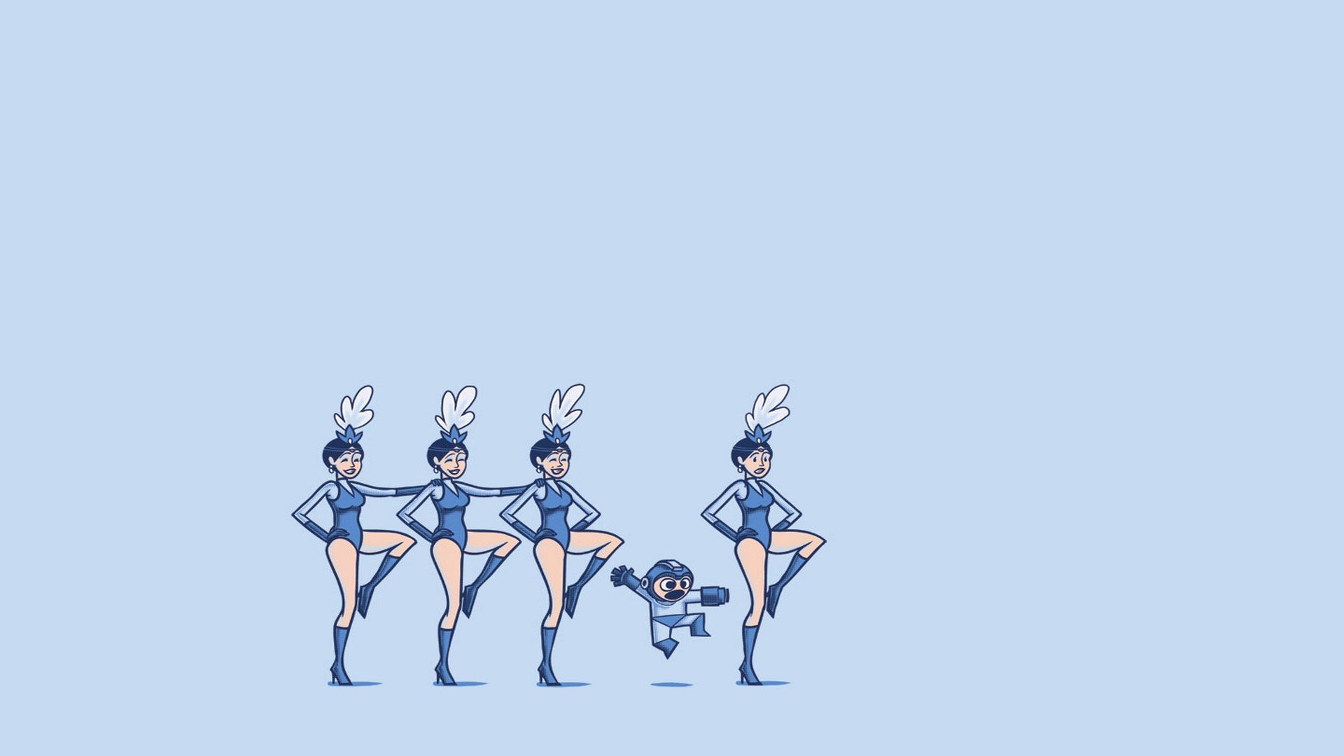 Mega Man, Minimalism Wallpaper