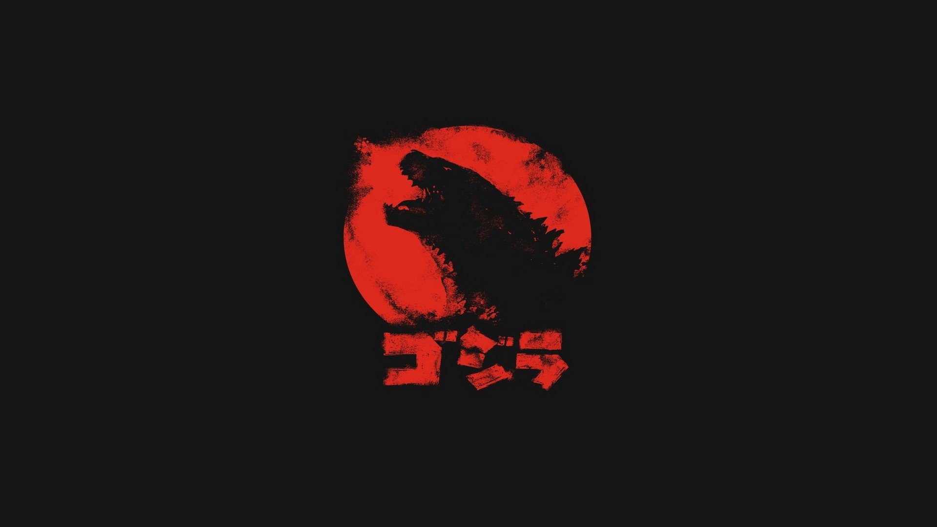 Godzilla, Minimalism Wallpaper