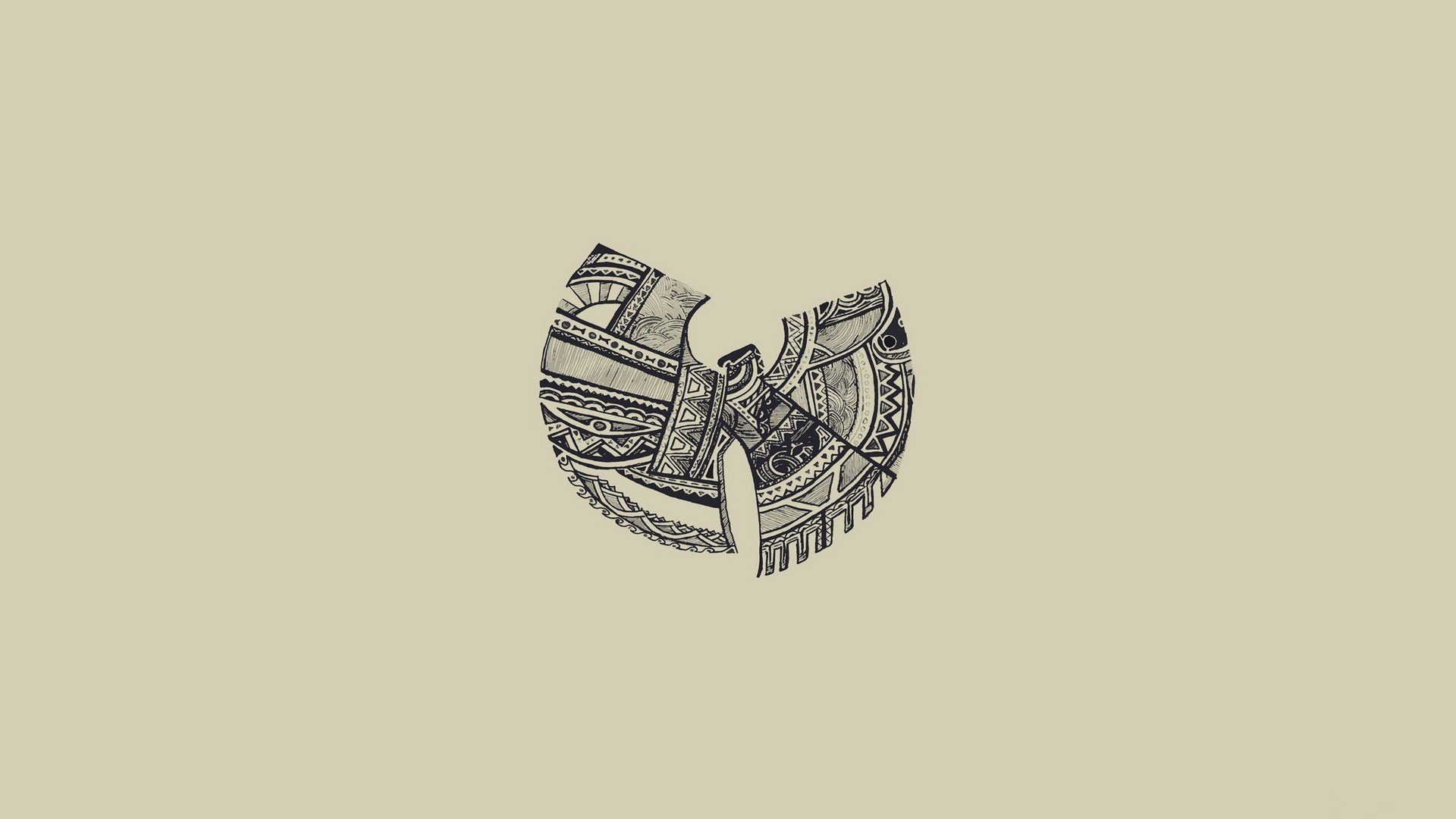 Wu Tang Clan, Minimalism, Music, Logo Wallpaper