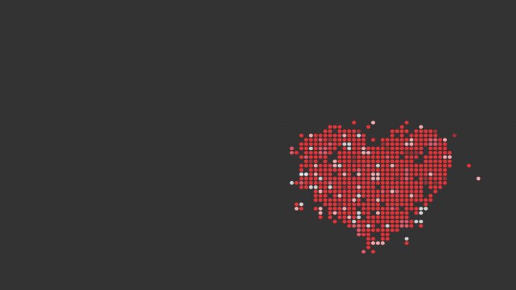 hearts, Minimalism HD Wallpaper Desktop Background