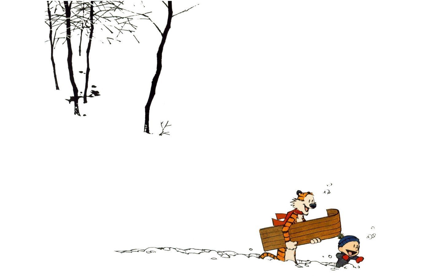 Calvin and Hobbes Wallpaper