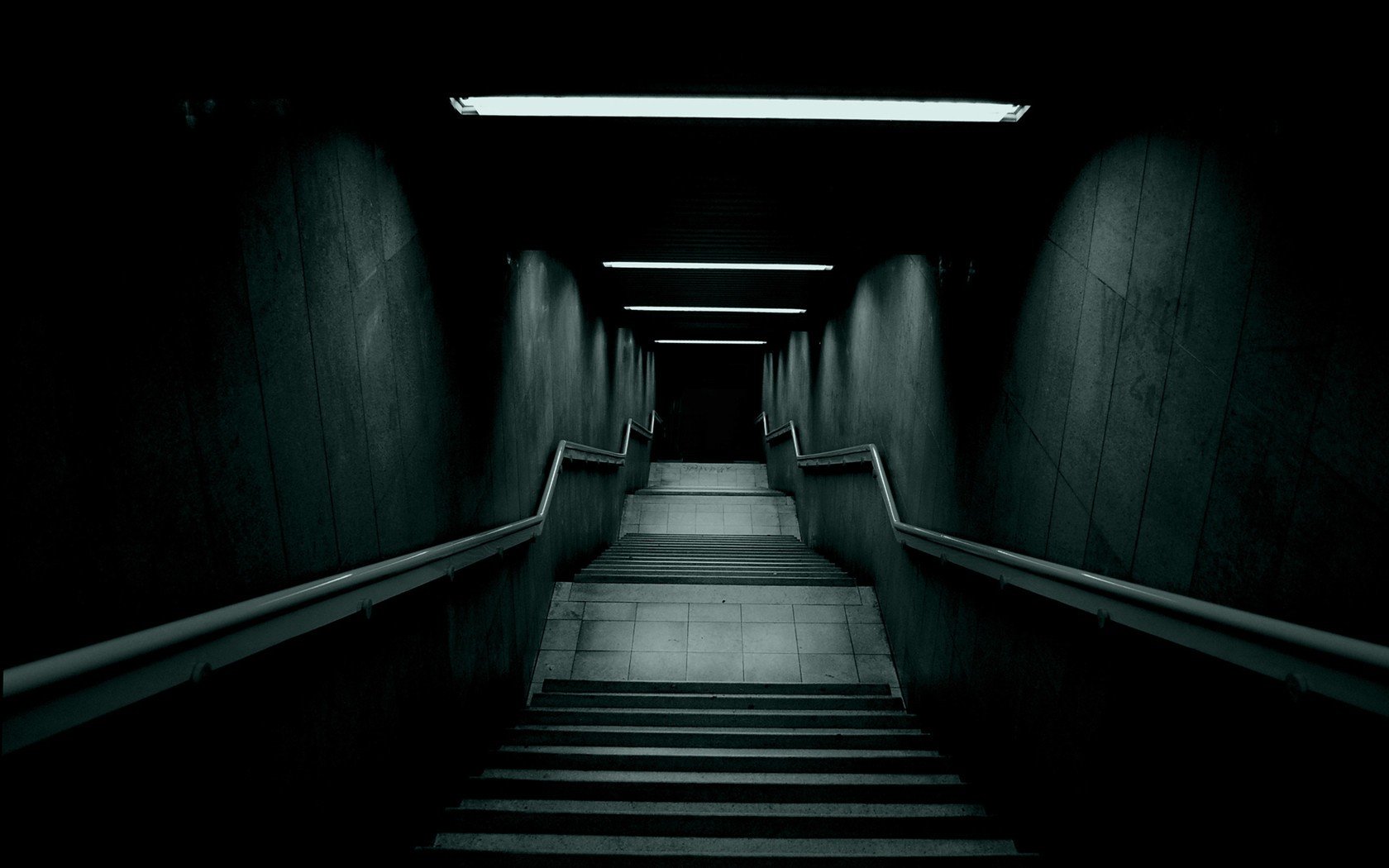stairs, Black Wallpaper