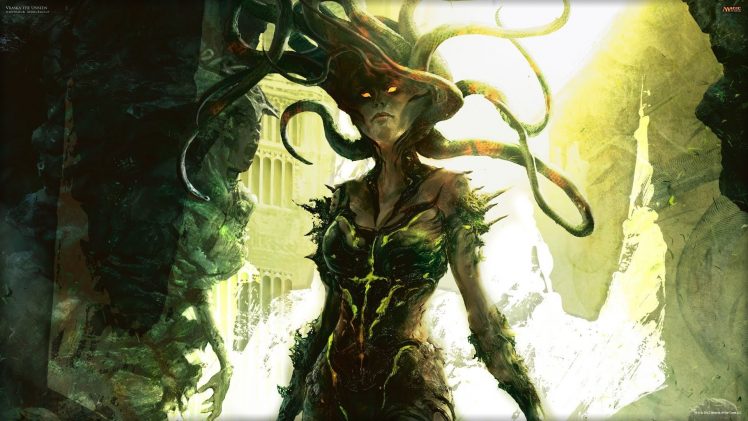 Medusa, Mythology, Vraska the Unseen HD Wallpaper Desktop Background