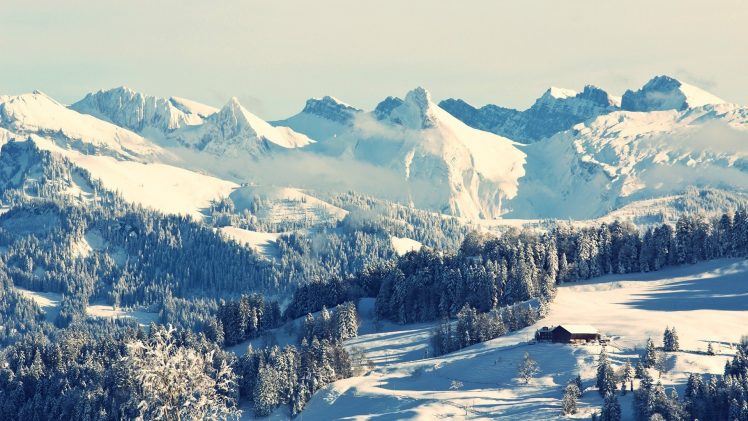 snow, Mountain HD Wallpaper Desktop Background
