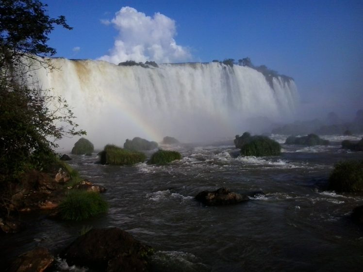 Brasil, Waterfall HD Wallpaper Desktop Background