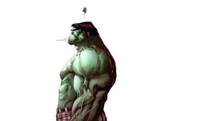 Hulk, Superhero, Simple background HD Wallpaper Desktop Background