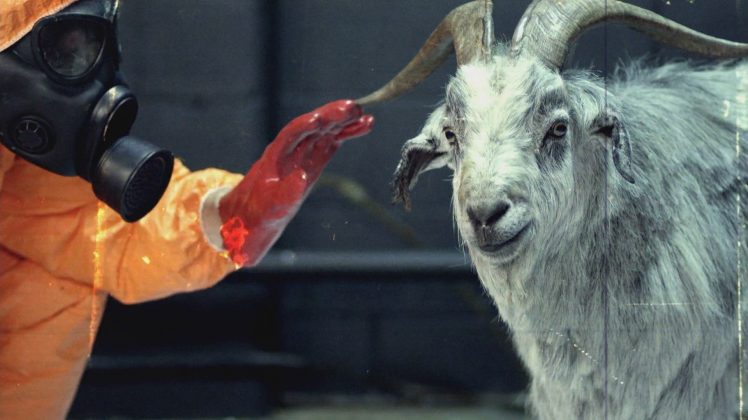 Goat Simulator, Hazmat suits, Goats, Biohazard HD Wallpaper Desktop Background
