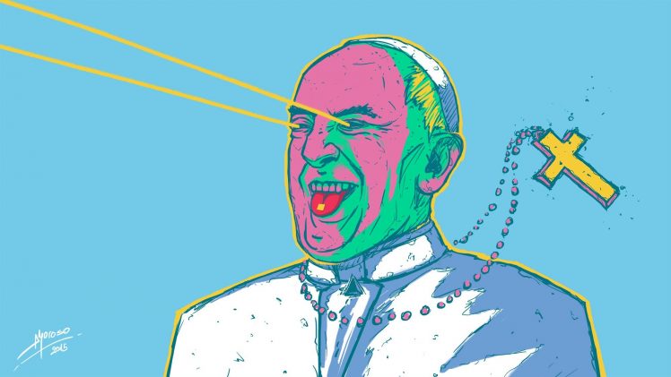 pope, Drawing, Religion HD Wallpaper Desktop Background