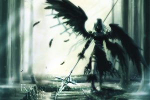 wings, Feathers, Torn clothes, Scepters