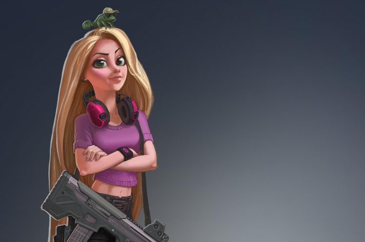 Disney, Weapon, Rapunzel HD Wallpaper Desktop Background