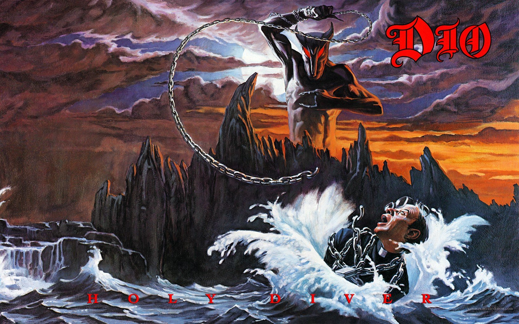 Holy Diver, Heavy metal, Album covers, Cover art, Ronnie James Dio Wallpaper