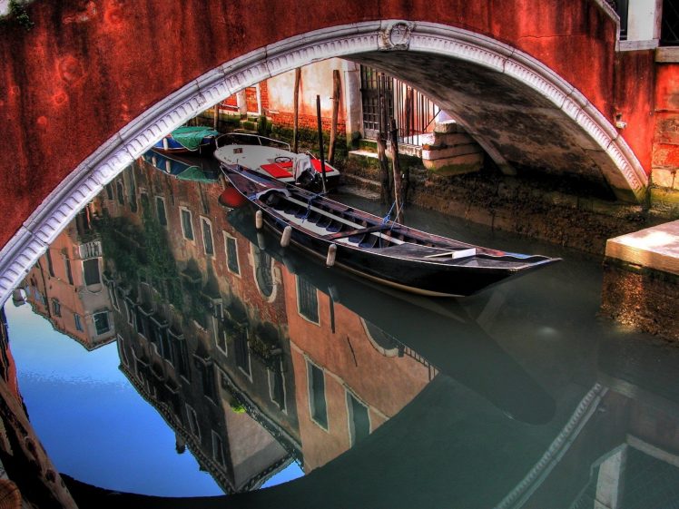 reflection, Boat HD Wallpaper Desktop Background
