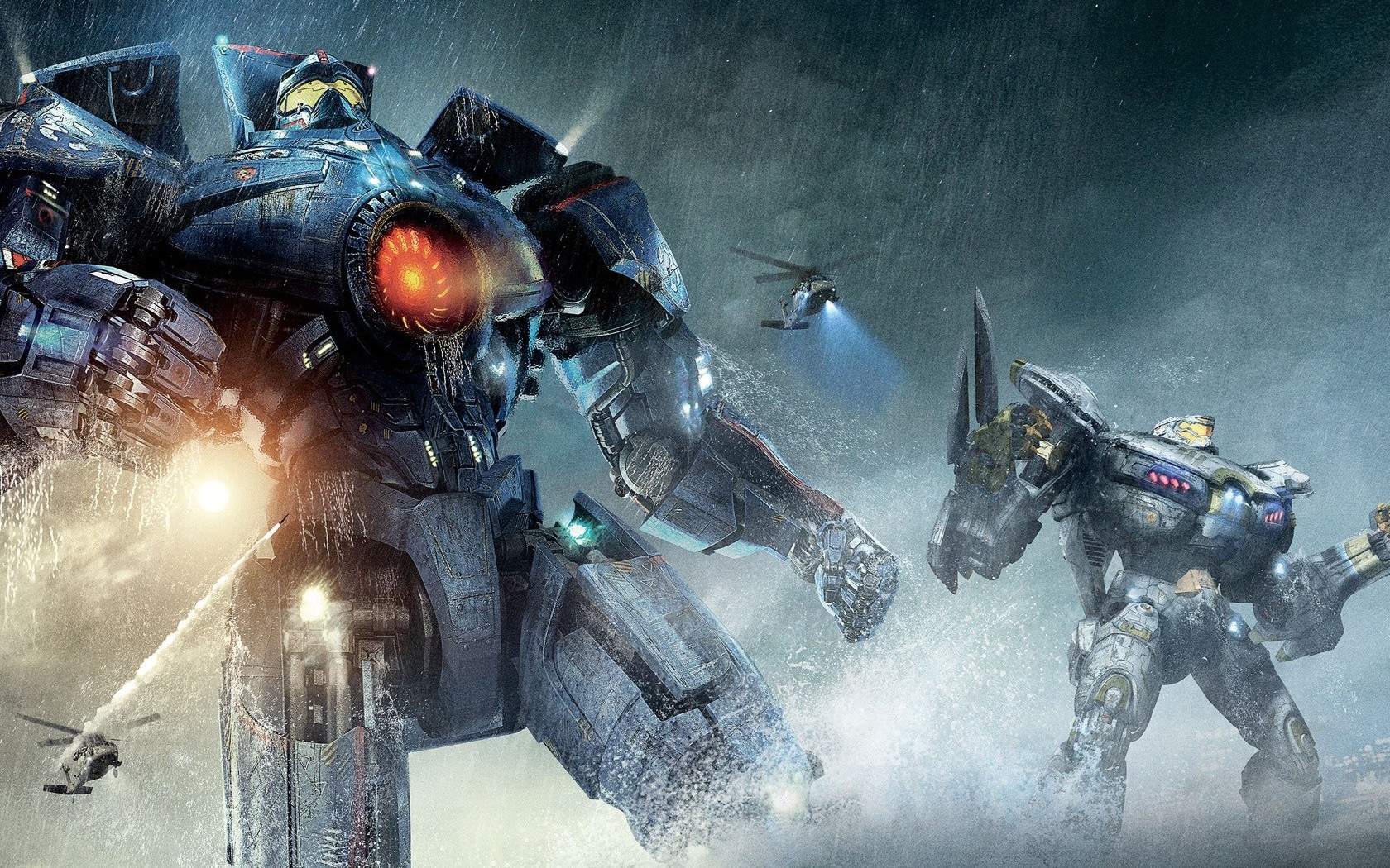 Pacific Rim, Robot, Helicopters Wallpaper