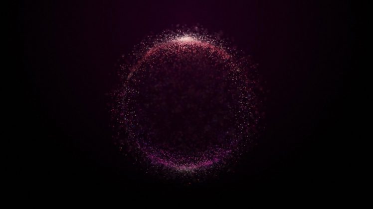 bubbles, Black and red, Minimalism HD Wallpaper Desktop Background