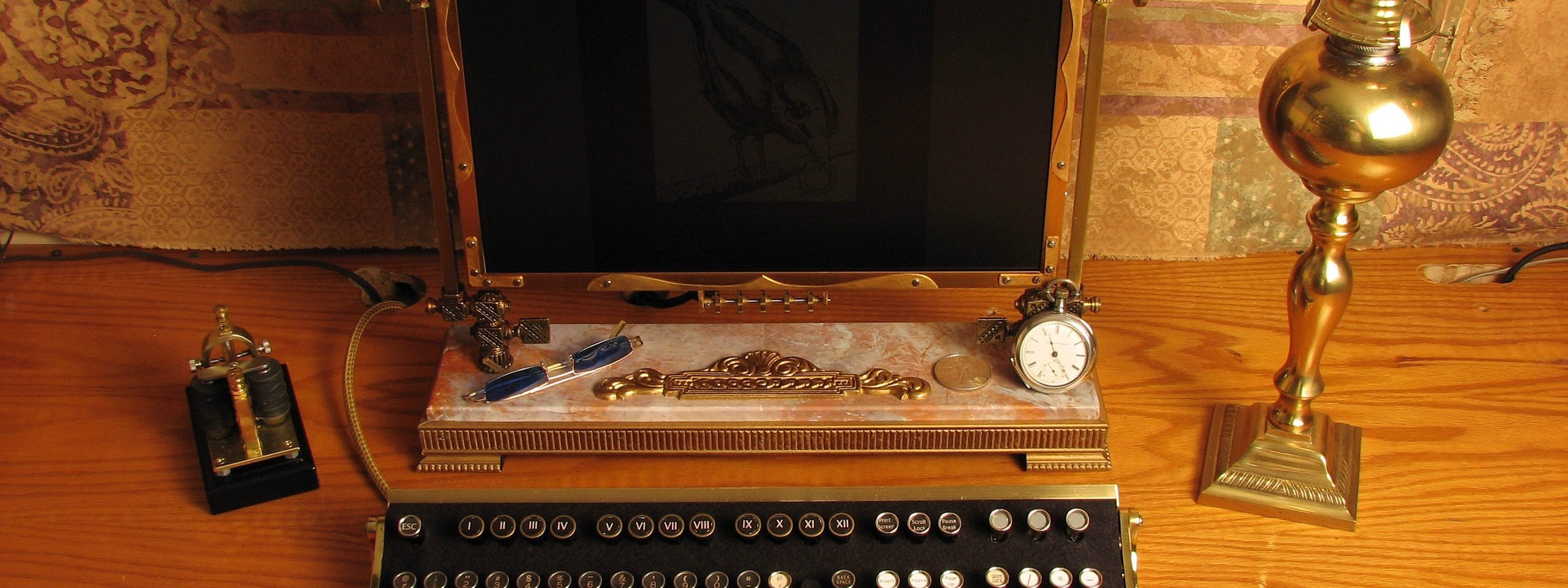 steampunk, Keyboards Wallpaper