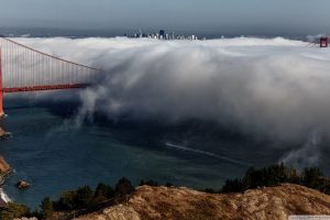 San Francisco, Bridge, Mist, Golden Gate Bridge