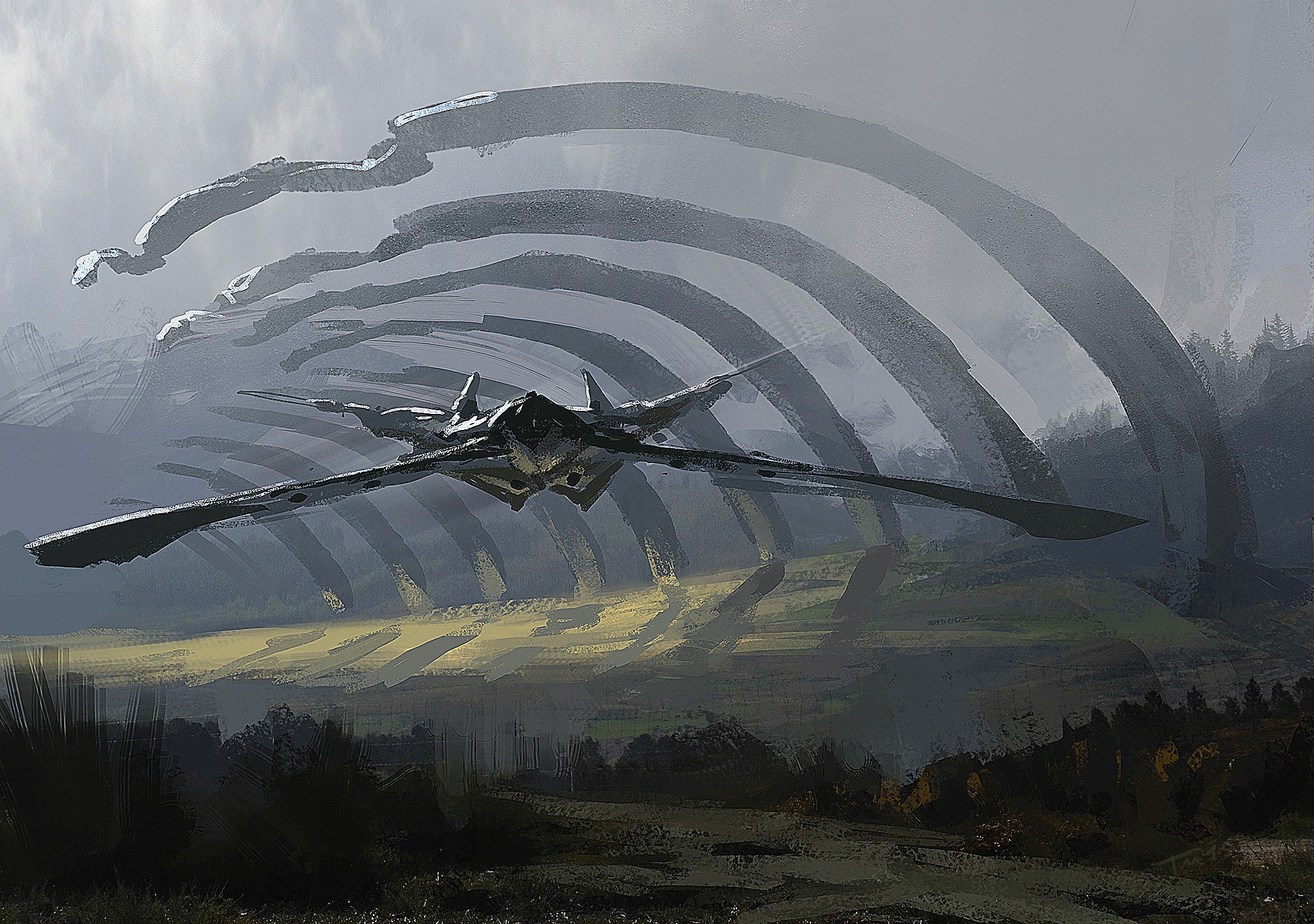 science fiction, Spaceship Wallpaper