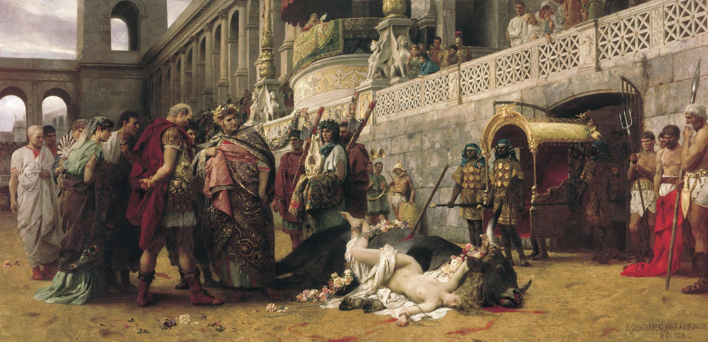 Henryk Siemiradzki, Christian Dirce Wallpaper