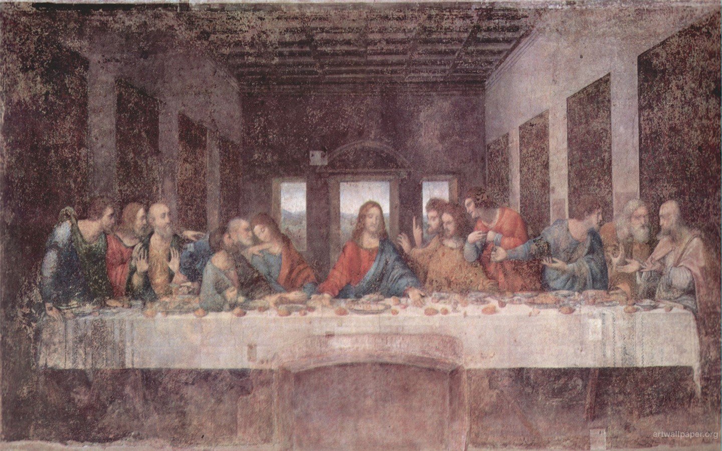 The Last Supper, Faded, Religions, Jesus Christ Wallpaper