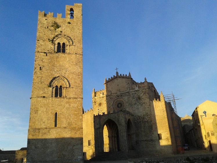 Erice, Italy, Tower, Church, Sicily, Old building HD Wallpaper Desktop Background