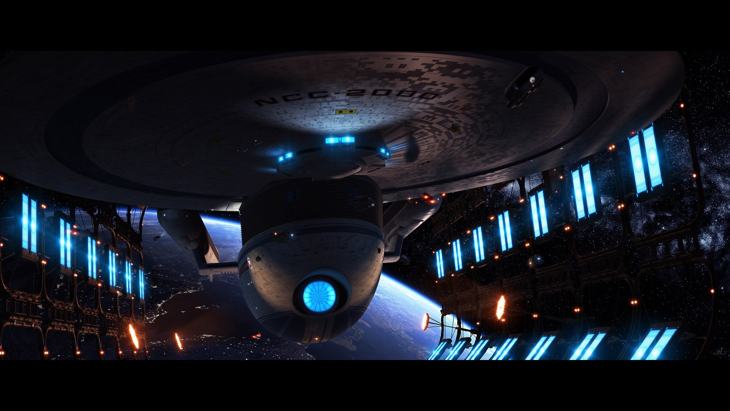 Star Trek, USS Excelsior, Science fiction Wallpaper