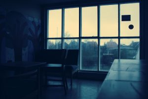 window, Rain, Table, Chair