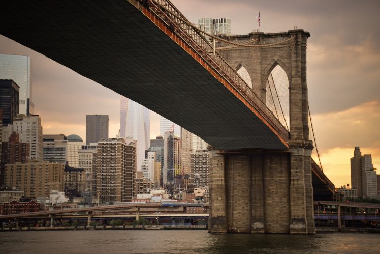 New York City, Brooklyn Bridge, Architecture, Manhattan HD Wallpaper Desktop Background