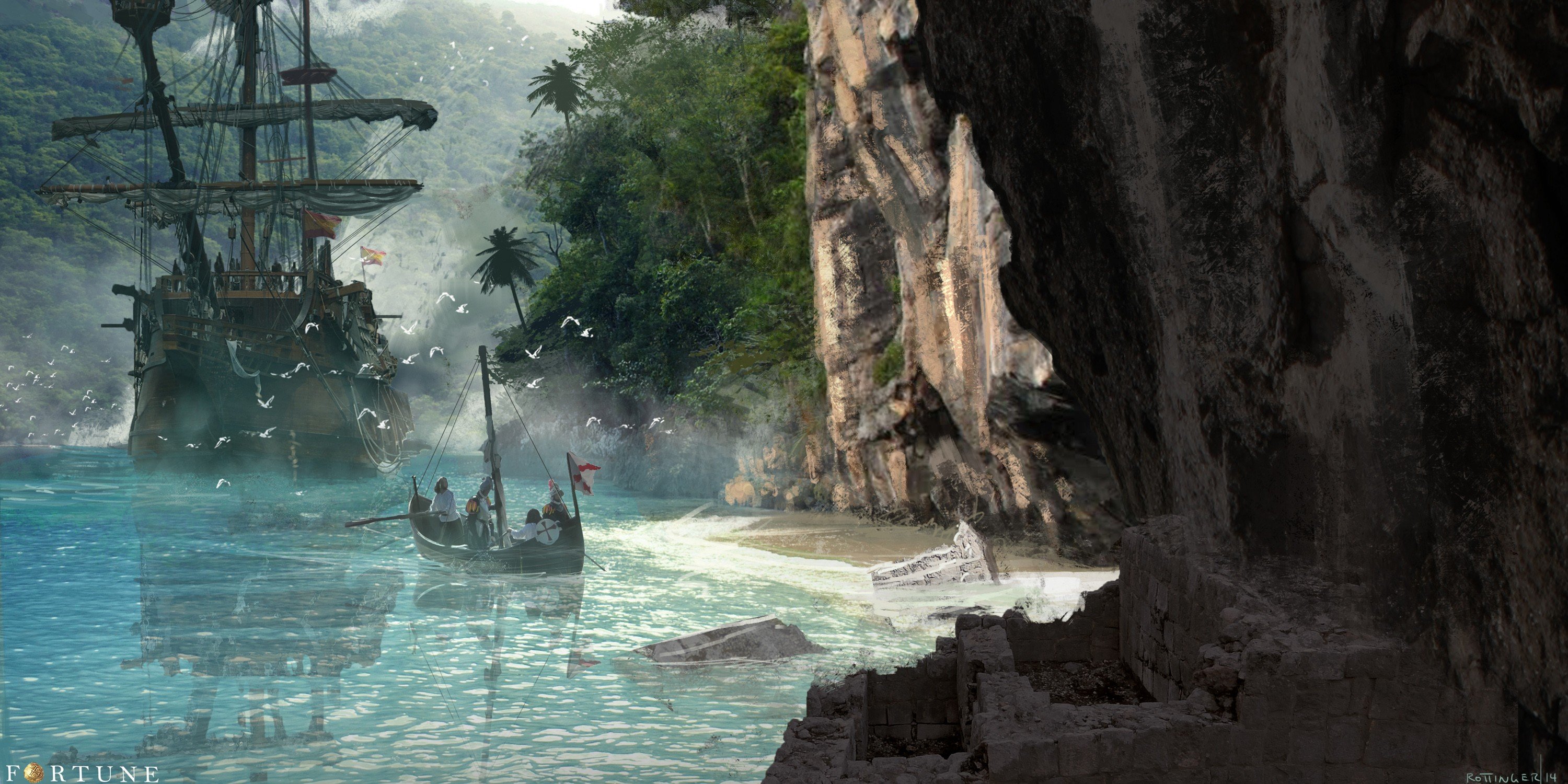 pirates, Spec Art Wallpaper