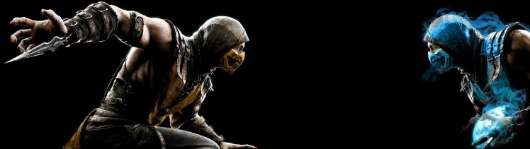 Mortal Kombat X, Scorpion (character), Sub Zero HD Wallpaper Desktop Background