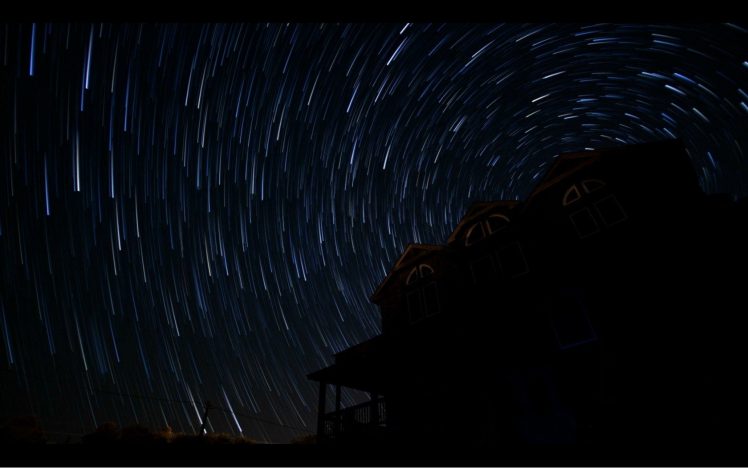 stars, Long exposure, Star trails HD Wallpaper Desktop Background