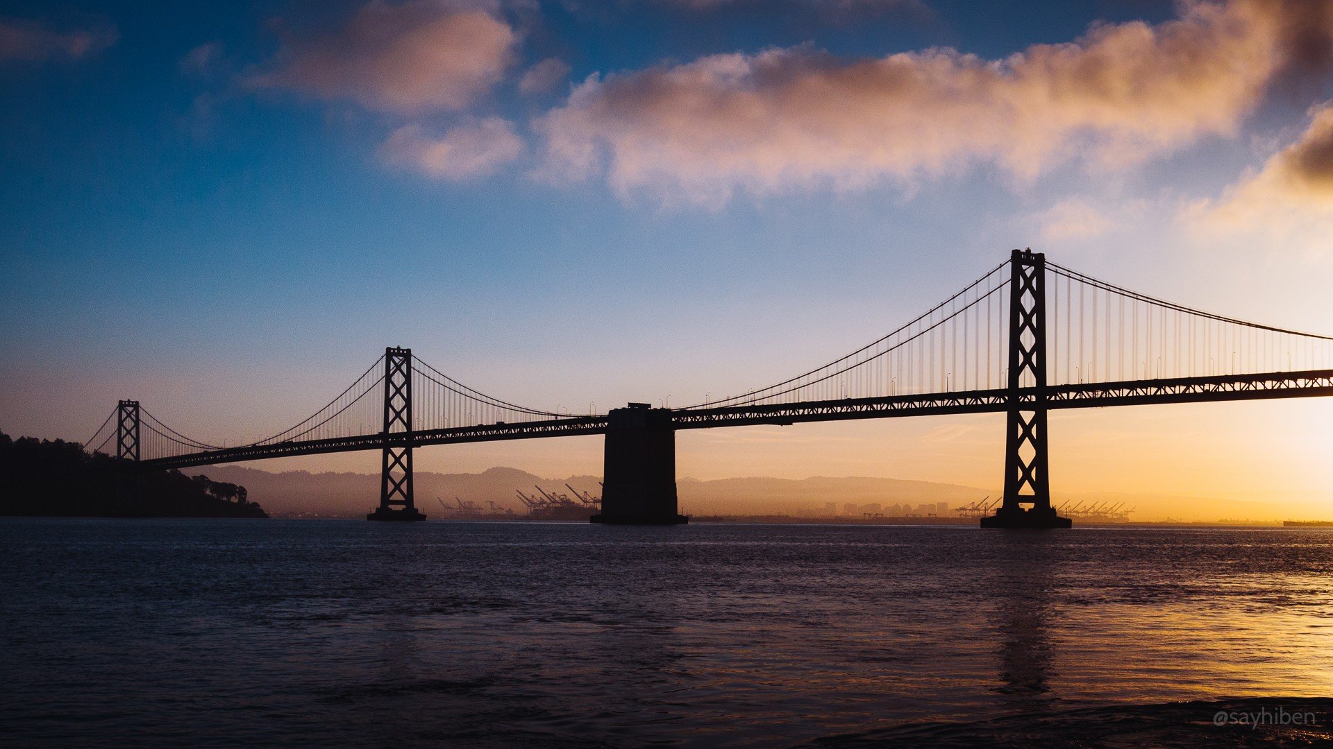 San Francisco, Bay Bridge, Sunrise, Bridge Wallpaper
