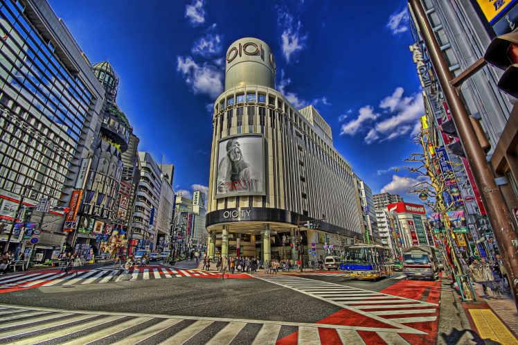 city, Intersections, Japan, Tokyo, Shibuya, Pedestrian HD Wallpaper Desktop Background