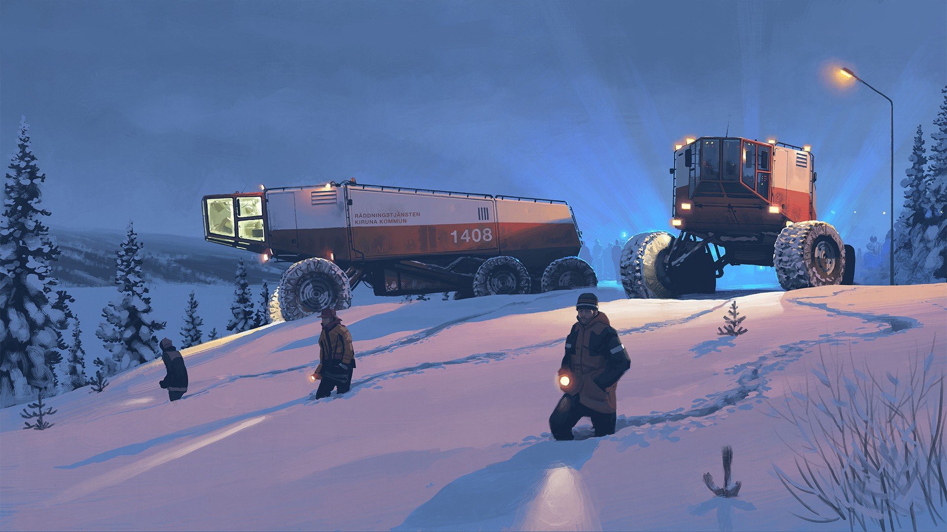 drawing, Simon Stålenhag, Futuristic Wallpaper